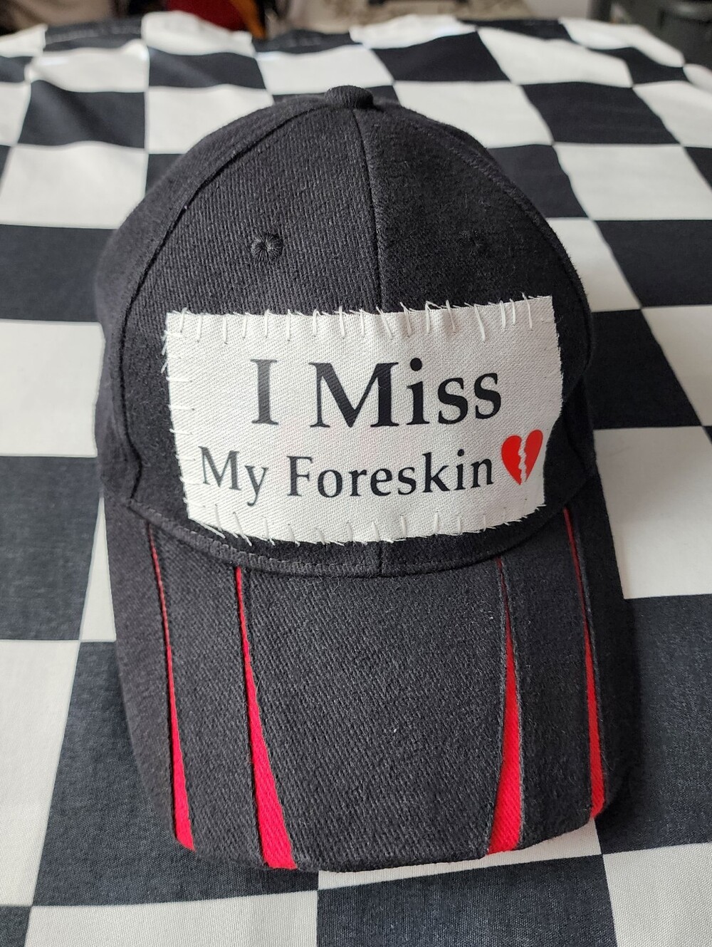 DIY "I Miss My Foreskin" Hat